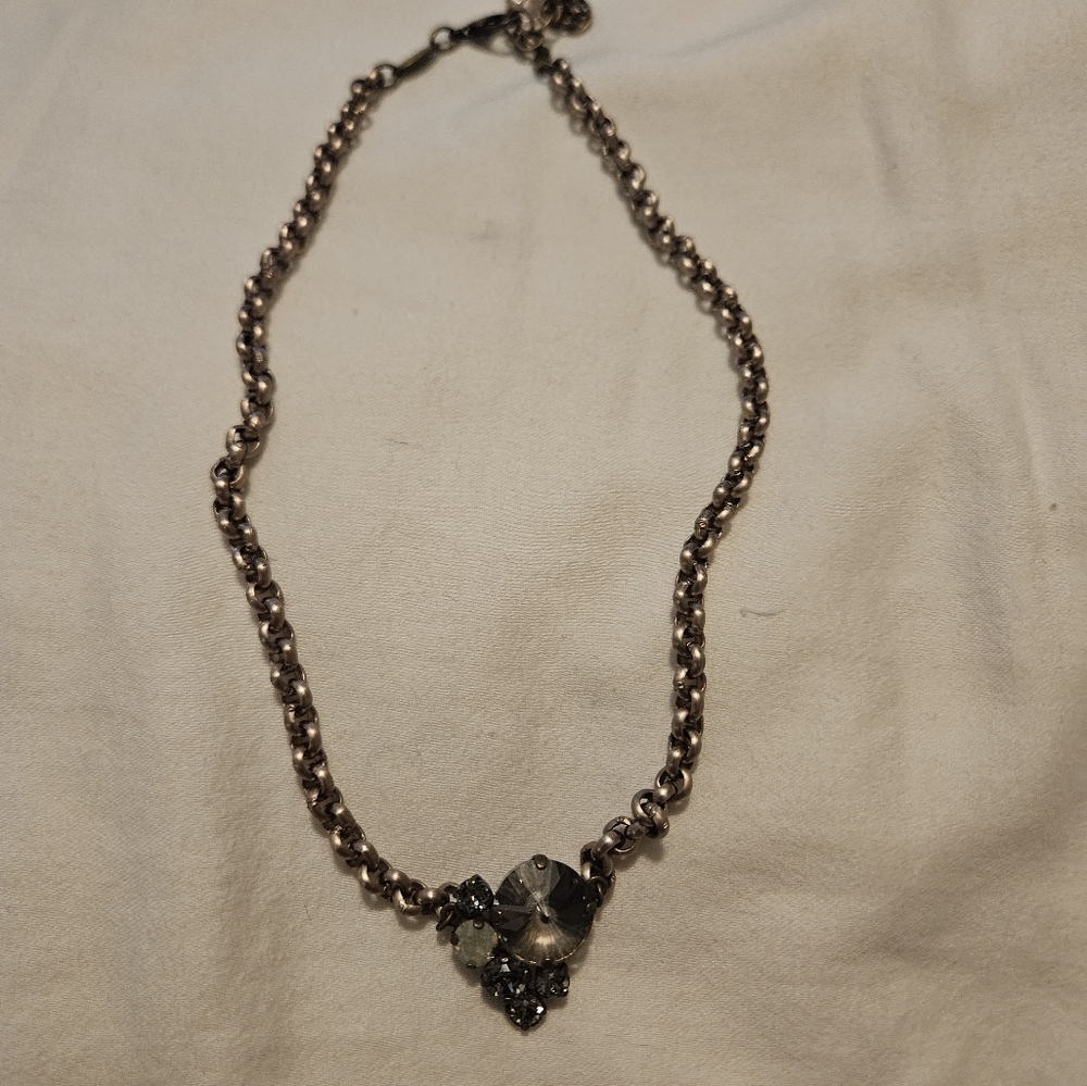 Sabika Elegant Silver Necklace